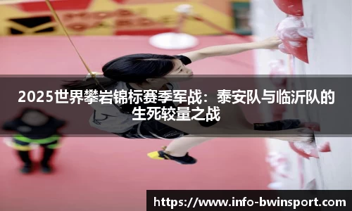 2025世界攀岩锦标赛季军战：泰安队与临沂队的生死较量之战